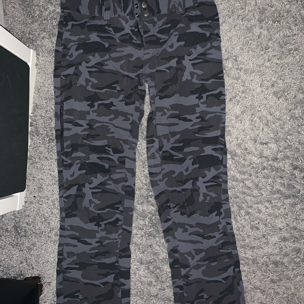 Black camo pants